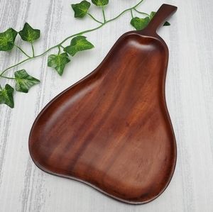 Wooden Pear Catch All Tray